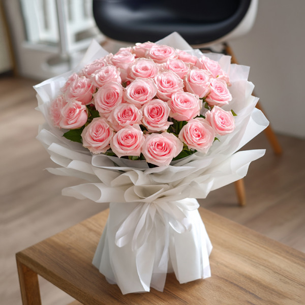 Petals Like Poetry: A Blush of Pink Rose Romance